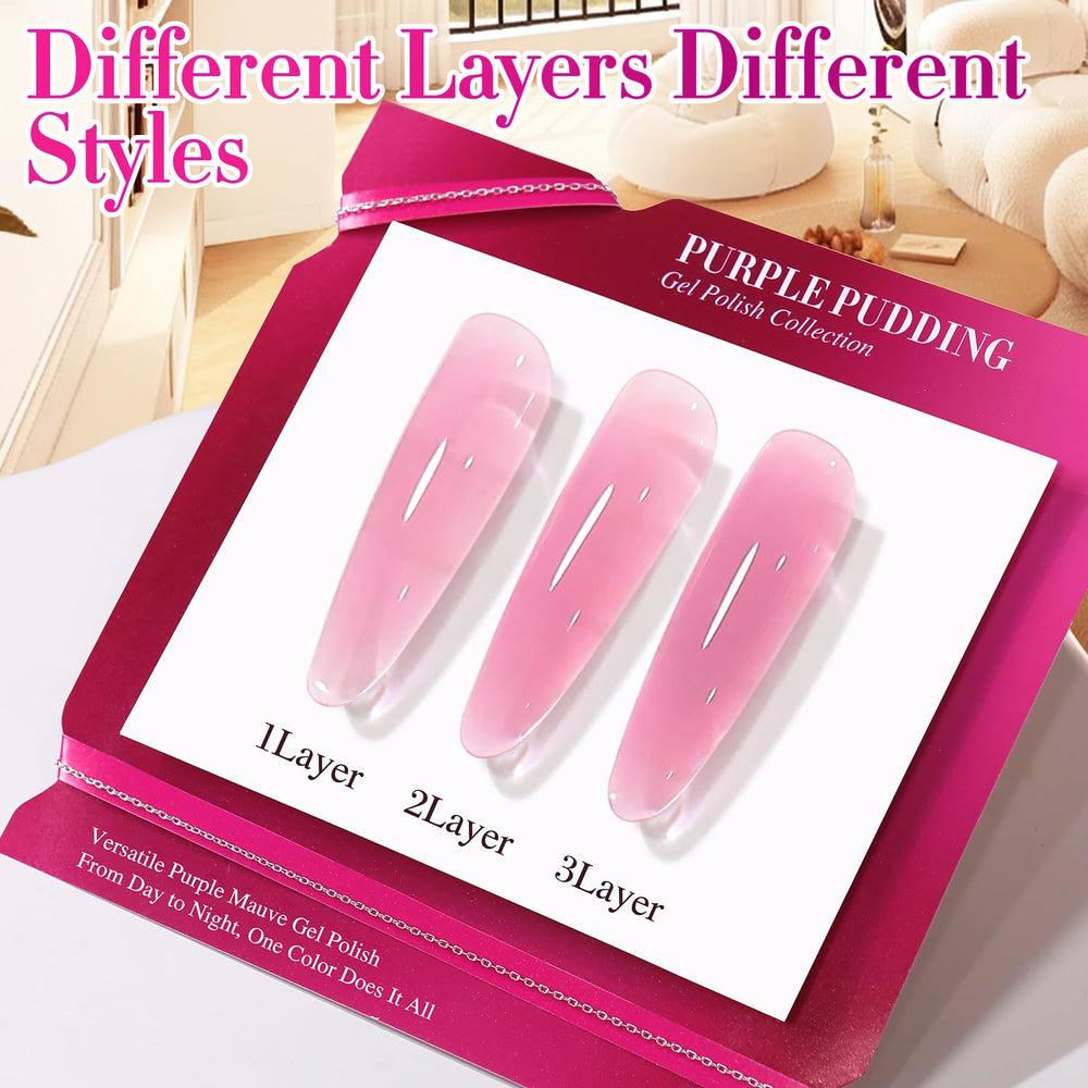 Double Rhythm swatches on nail wheel showing buildable layers and color depth
