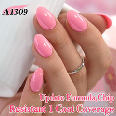 Double Rhythm bottle staged in a lifestyle scene showing at-home manicure appeal
