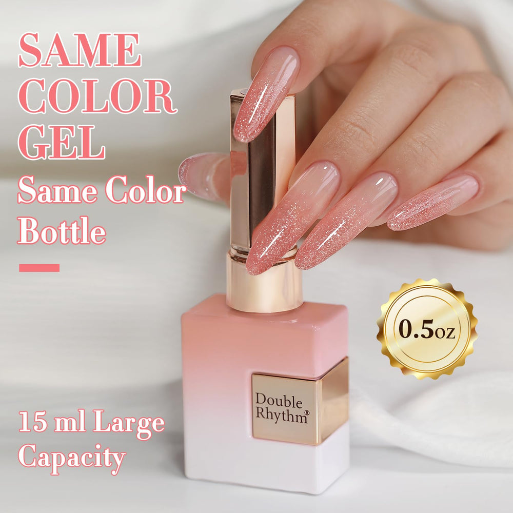 Double Rhythm next to coin showing 15ml size for scale and travel-friendly