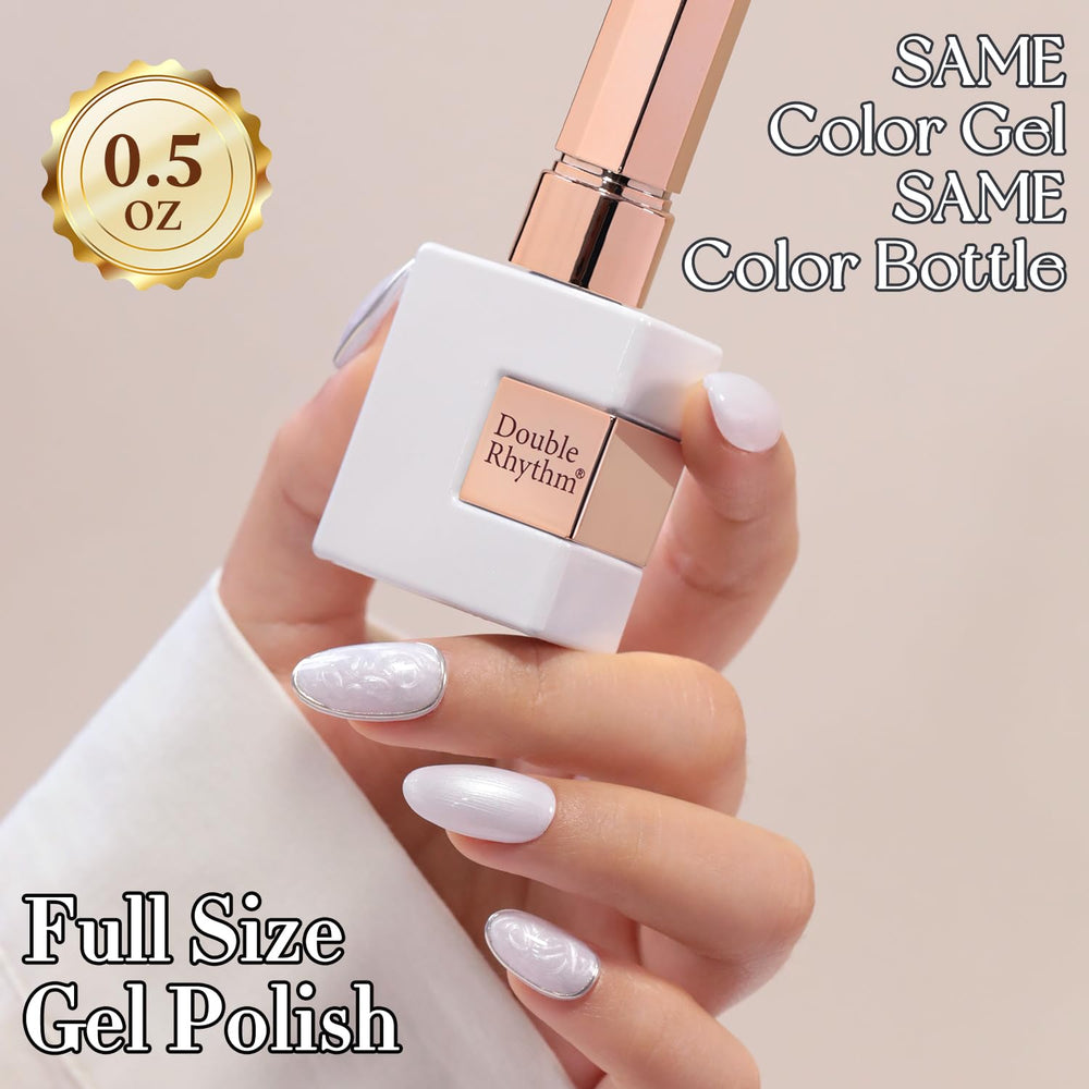 Double Rhythm swatch texture showing pearlescent finish benefit