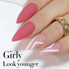 Double Rhythm polish in DIY home manicure scene showing ease of at-home use