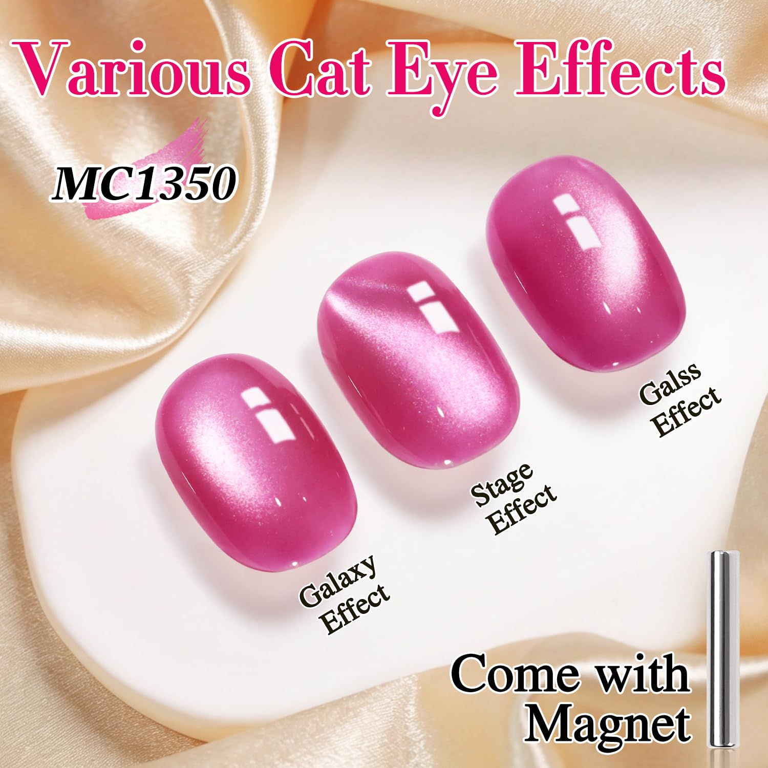Double Rhythm tip wheel swatches showing translucent rose purple variability