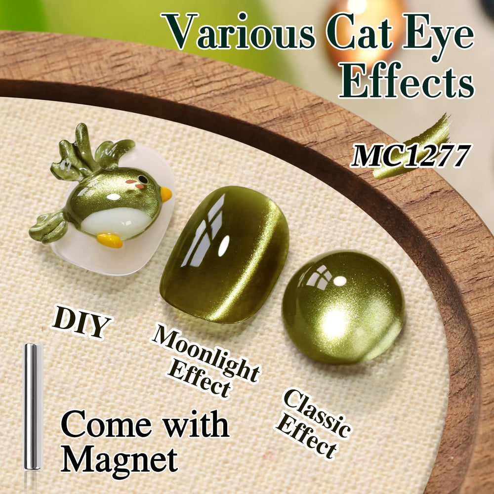 Double Rhythm brush stroke of sage green gel on white surface, shows smooth application