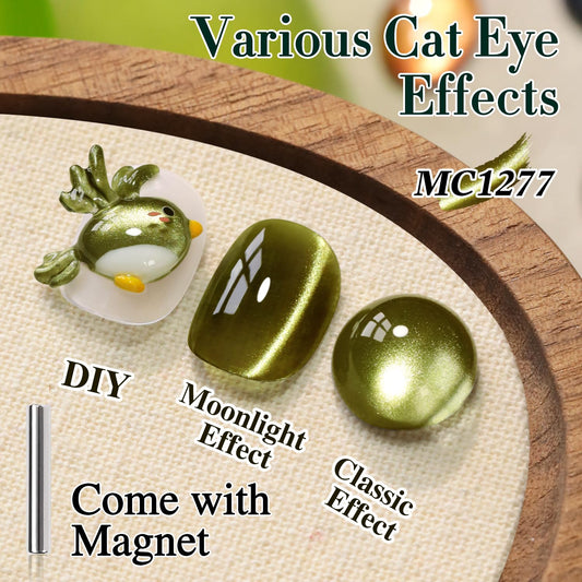 Double Rhythm brush stroke of sage green gel on white surface, shows smooth application