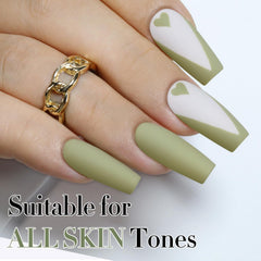 Double Rhythm manicure in use showcasing cured shine and salon-quality finish benefit