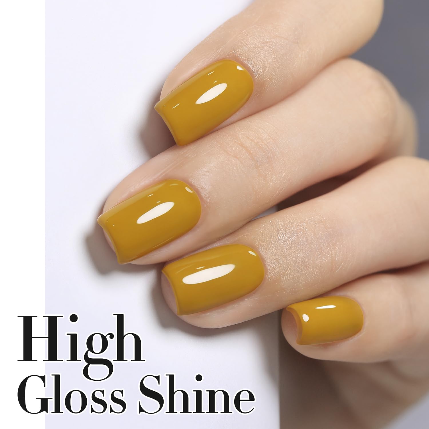 Double Rhythm cured nails close-up showing high-gloss finish benefit