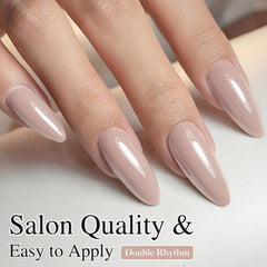 Double Rhythm professional manicure in salon highlighting salon-quality results