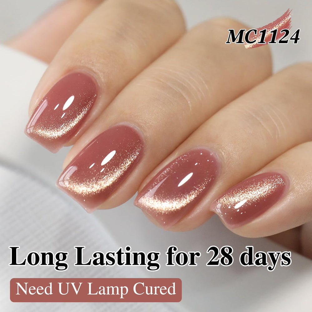 Double Rhythm polish being cured under LED lamp showing salon-ready benefit