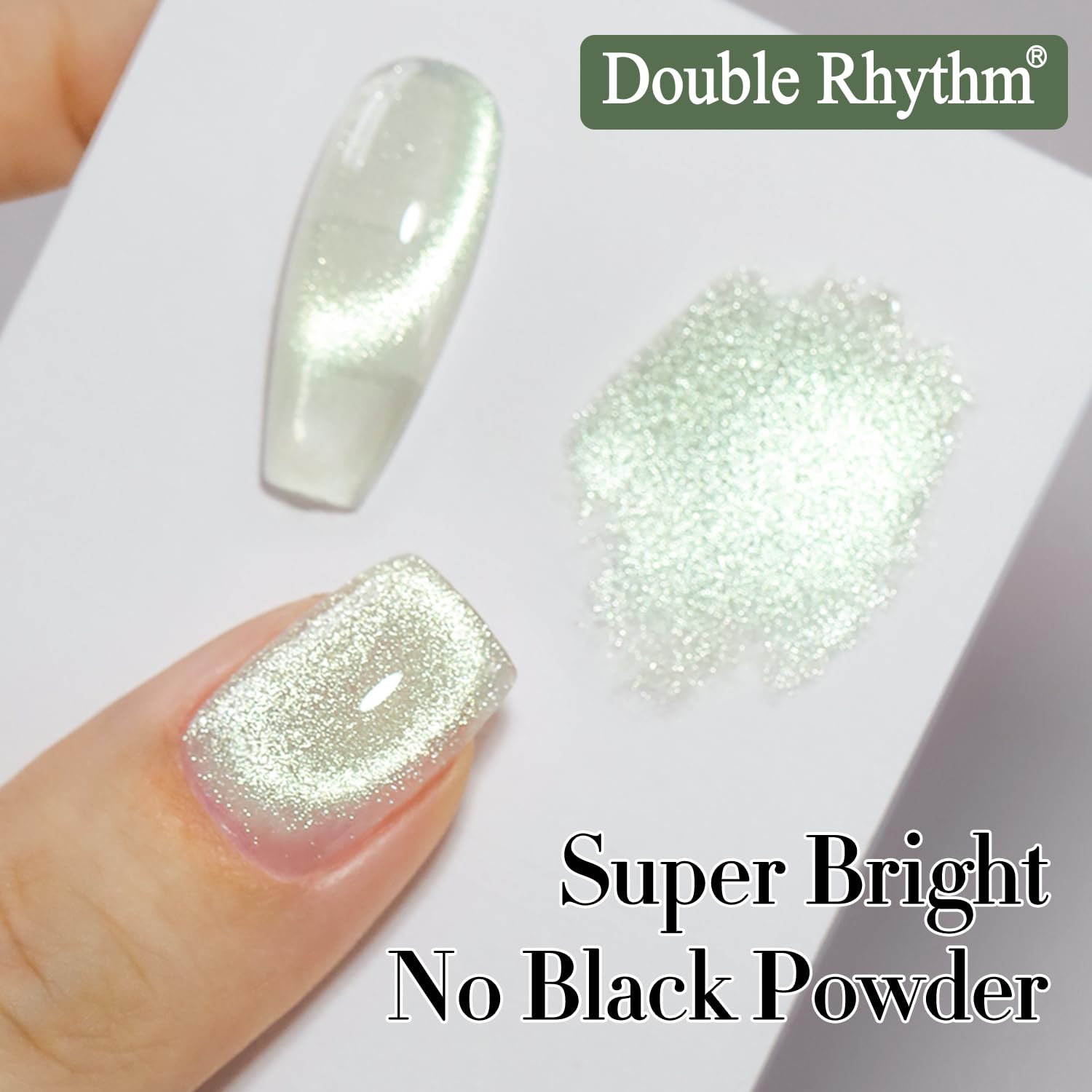 Double Rhythm shimmer closeup displaying holographic glitter texture for dazzling reflective shine