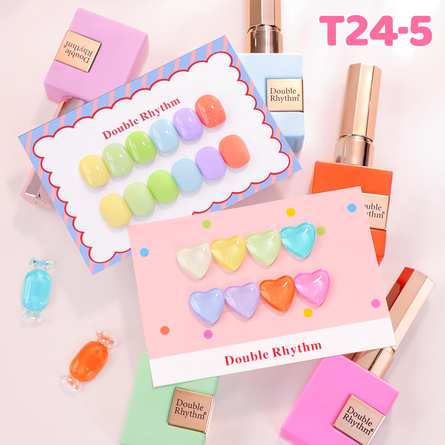 Double Rhythm bottle next to coin size comparison showing 15ml volume and travel-friendly portability
