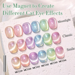Double Rhythm spring green lifestyle hand shot demonstrating wearable magnetic nail art