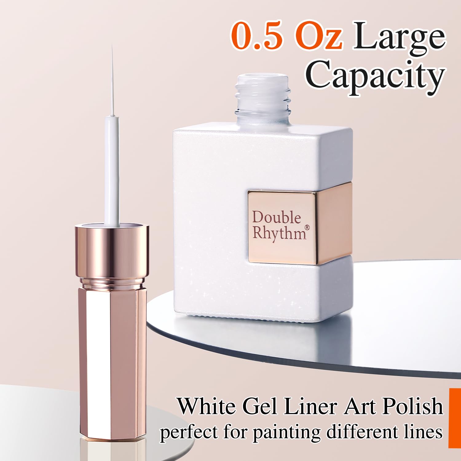 Double Rhythm bronze swatch stroke showing mirror shine and high pigmentation