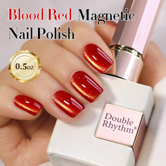 Double Rhythm swatch on hand for size comparison and true color preview