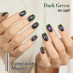 Double Rhythm swatch palette of green-pink shifts for color choice guidance