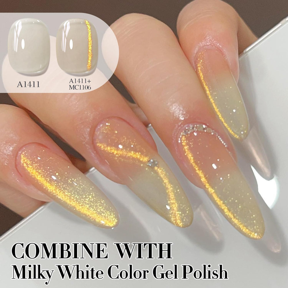 Double Rhythm multiple swatches under varied light showing color shift and holographic depth