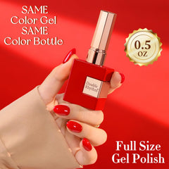 Double Rhythm three swatches showing one, two, three layers and buildable color