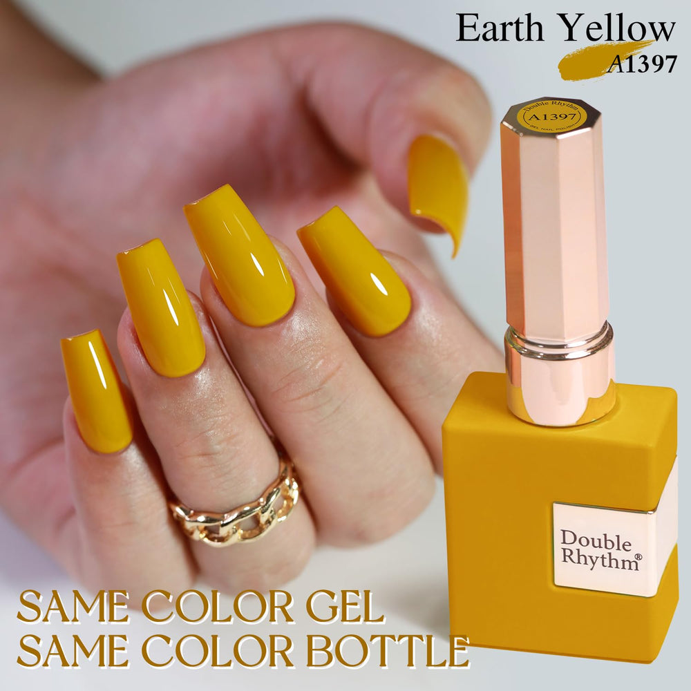 Double Rhythm color swatches fan showing true-to-bottle yellow shades for choice clarity