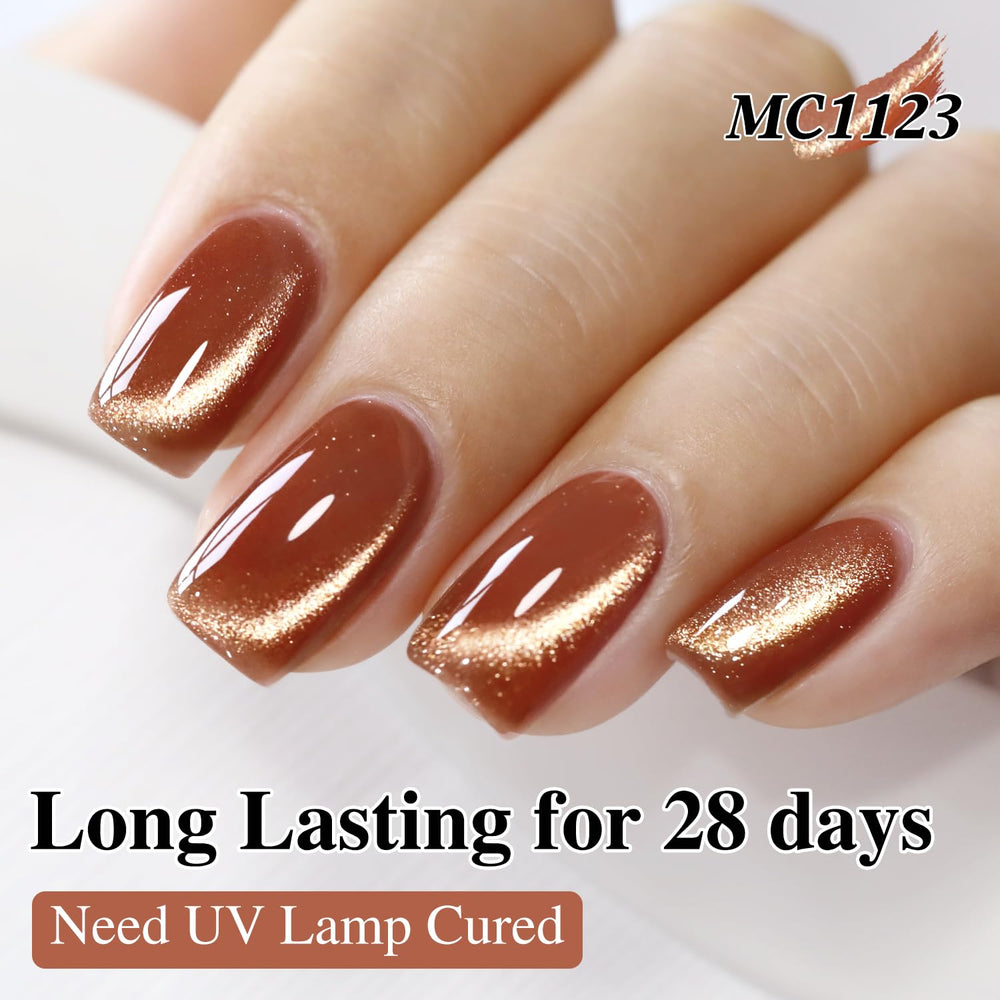 Double Rhythm finished salon-style manicure in lifestyle setting