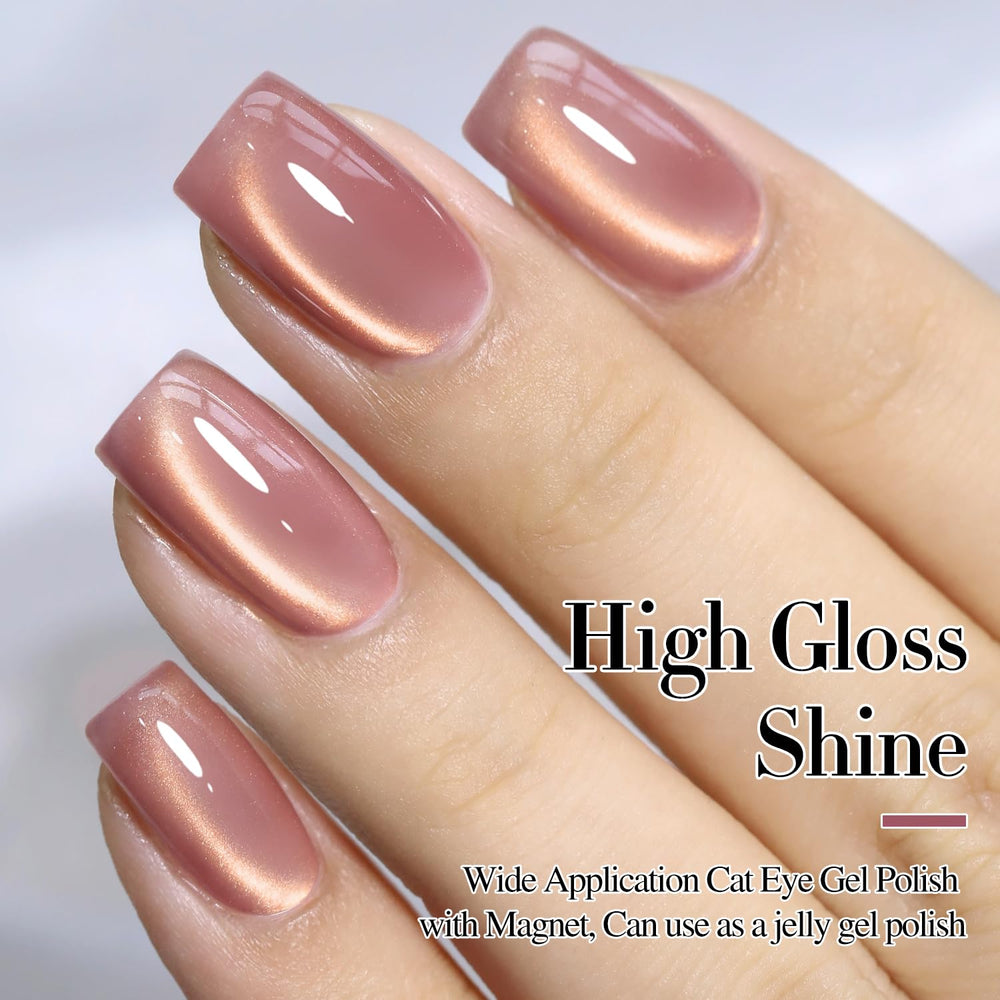 Double Rhythm brush stroke showing gel texture and shimmer for smooth application