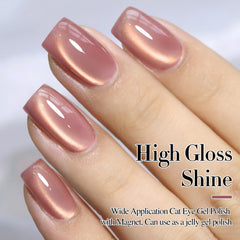 Double Rhythm brush stroke showing gel texture and shimmer for smooth application