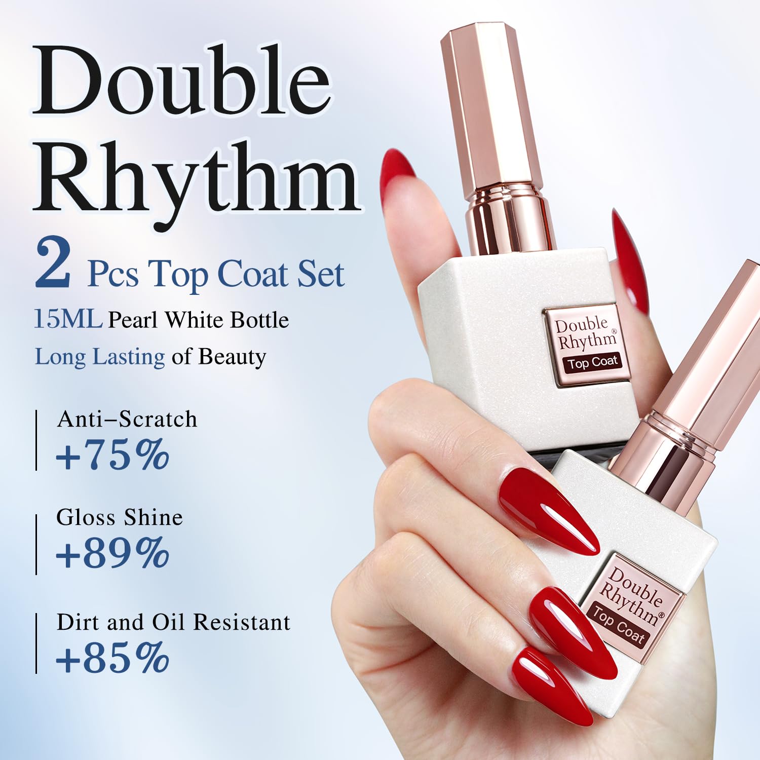 Double Rhythm brush stroke texture detail showing smooth application and streak-free benefit