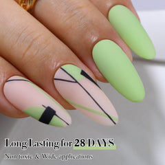 Double Rhythm polish close-up highlighting high-gloss, even texture