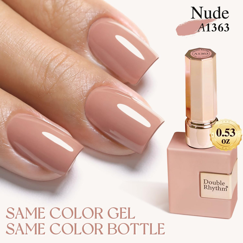 Double Rhythm gel texture close-up showing smooth, glossy finish