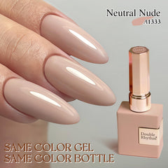 Double Rhythm texture close-up showing glossy, streak-free finish for lasting shine