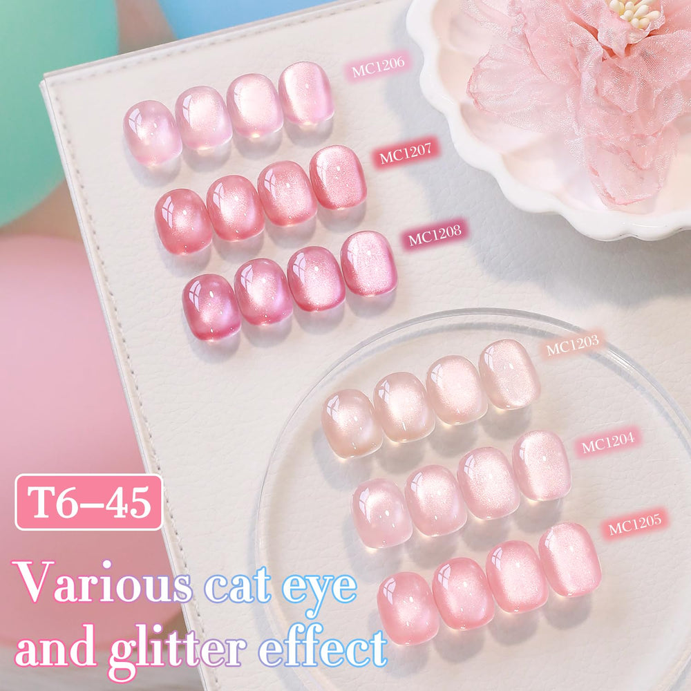 Double Rhythm texture close-up displaying holographic shimmer and glossy shine