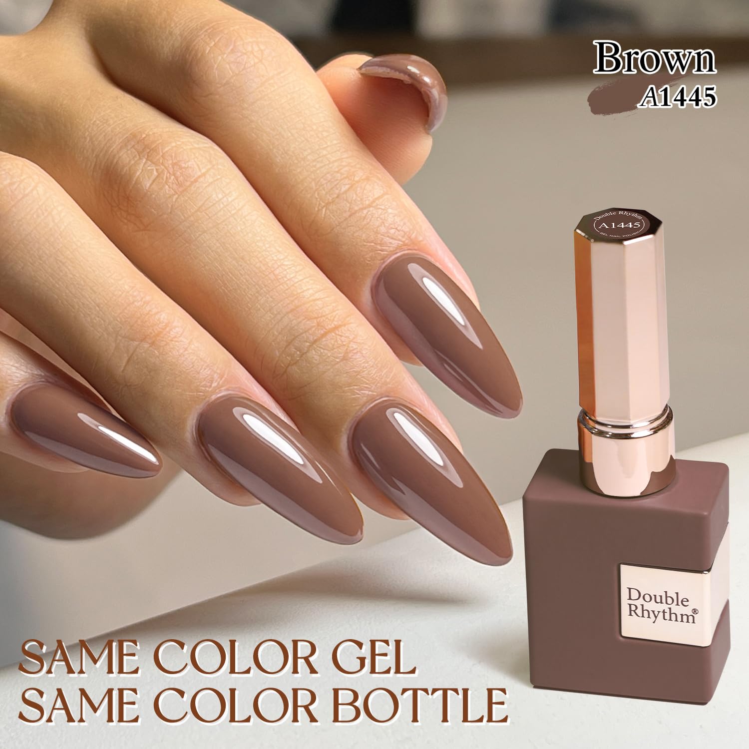 Double Rhythm texture and gloss close-up showing high-shine finish benefit