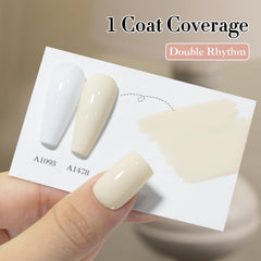 Double Rhythm texture wet swatch illustrating glossy sheen and color depth benefit