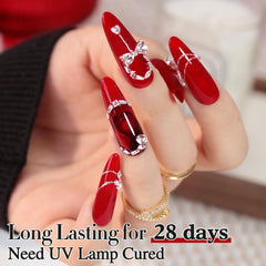 Double Rhythm bottle beside LED lamp demonstrating cure-ready setup