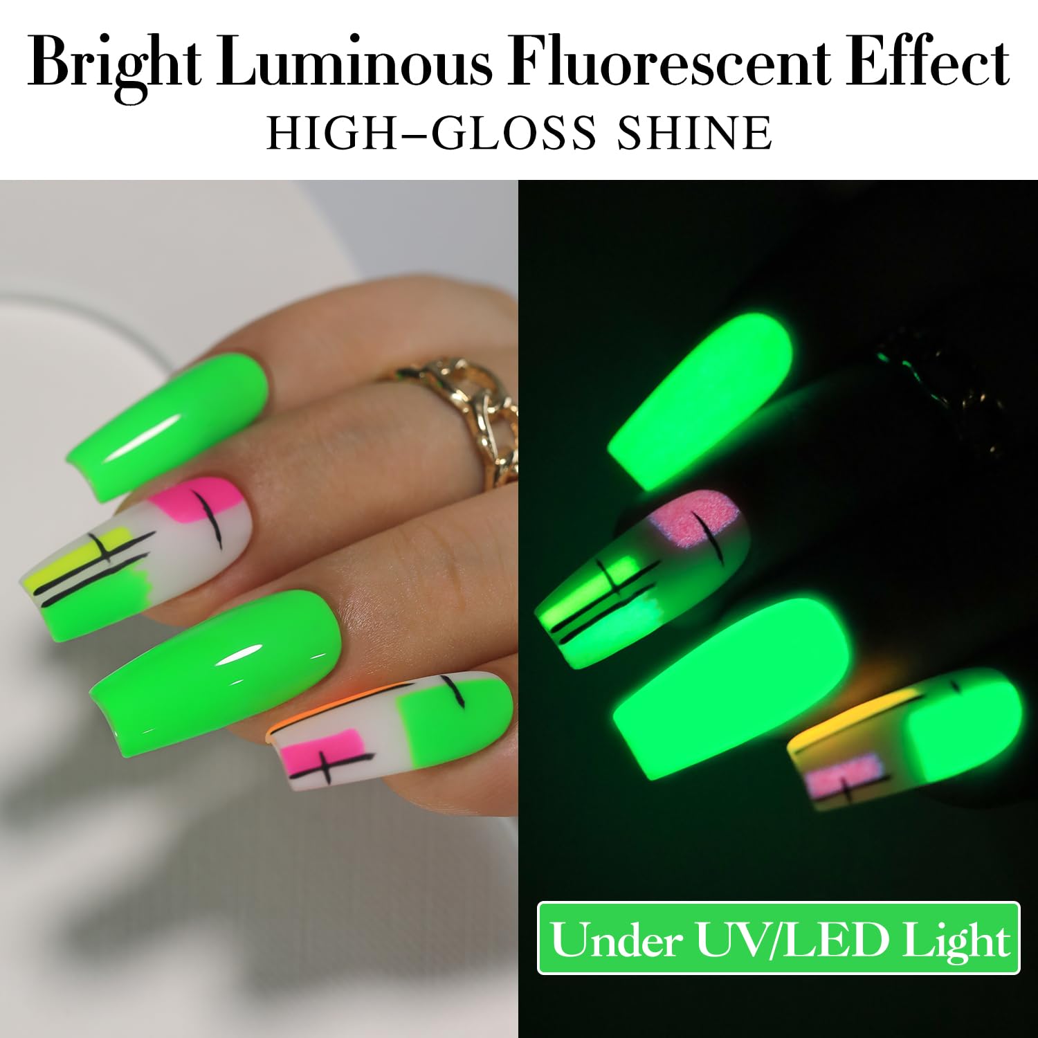 Double Rhythm polish curing under UV lamp to ensure durable glossy finish