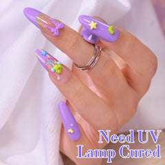 Double Rhythm swatch texture of milky-pastel finish for layering preview