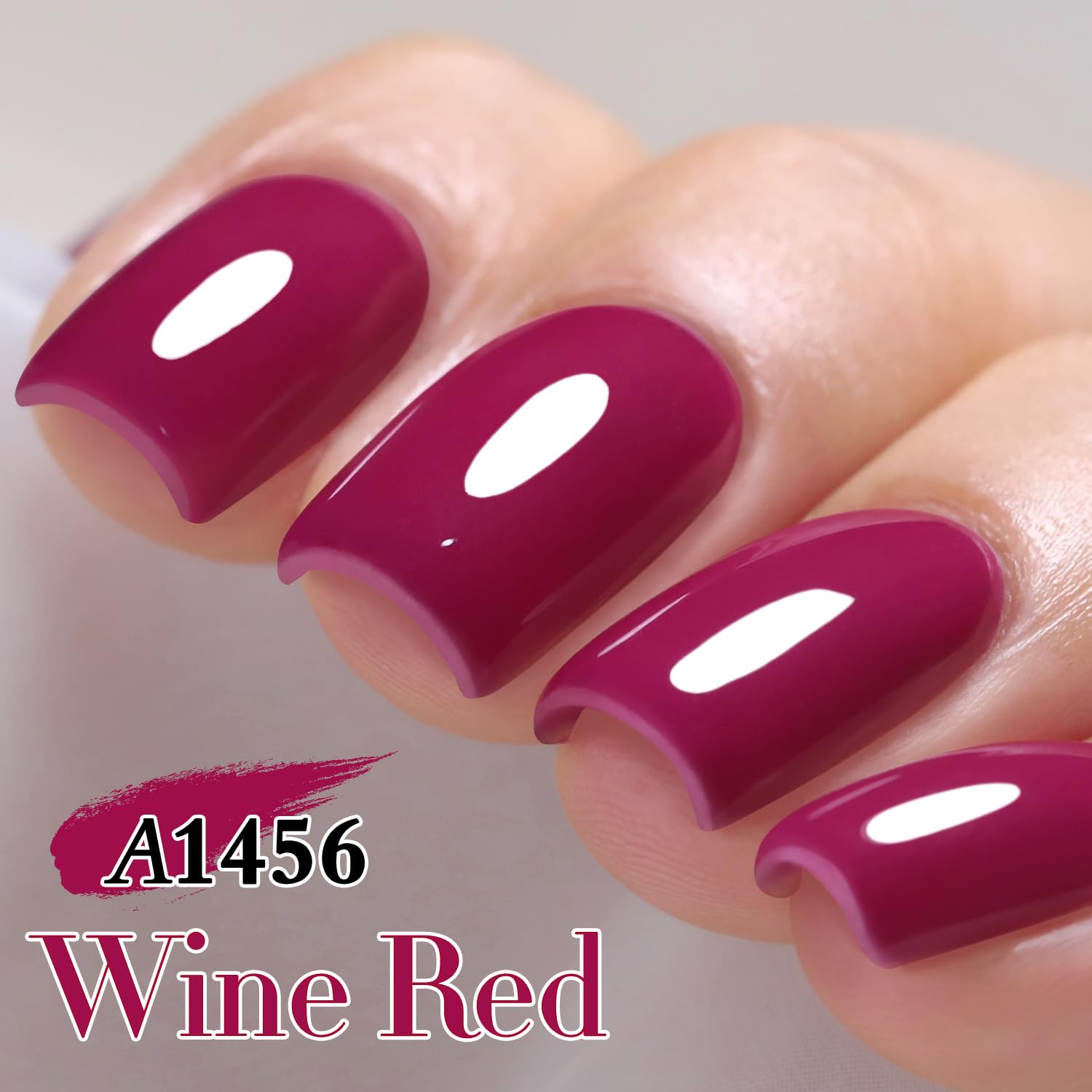 Double Rhythm nail wheel swatch showing wine red opacity and color payoff benefit