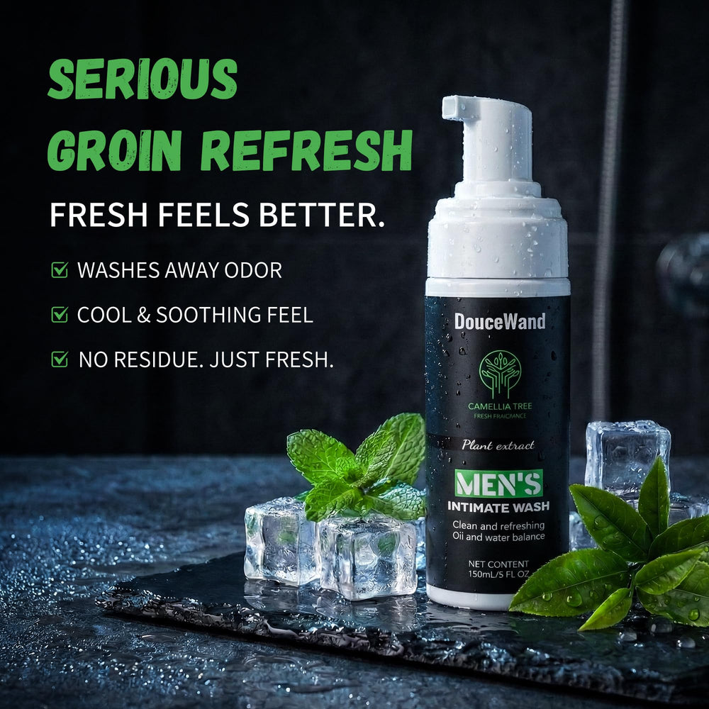 DOUCEWAND close-up of label ingredients list highlighting botanicals