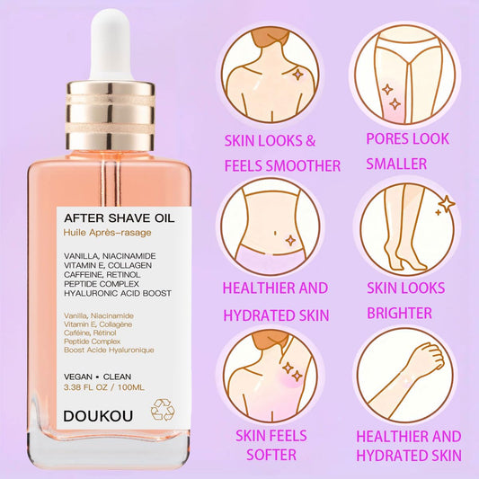 DOUKOU close-up drop of serum highlighting silky texture and quick absorption