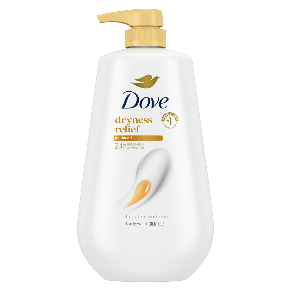 Dove front packaging showing 24hr Lotion Body Wash for moisturizing benefits