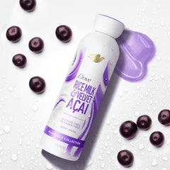 Acai berries and rice visual accentuating Dove scent profile and skin-softening