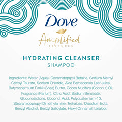 Dove bottle next to a hand showing 11.5 fl oz scale for size clarity