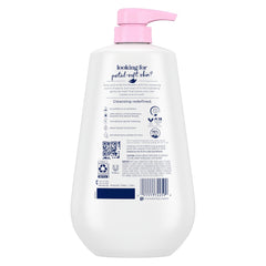 Dove back label close-up listing ingredients and hydration benefits