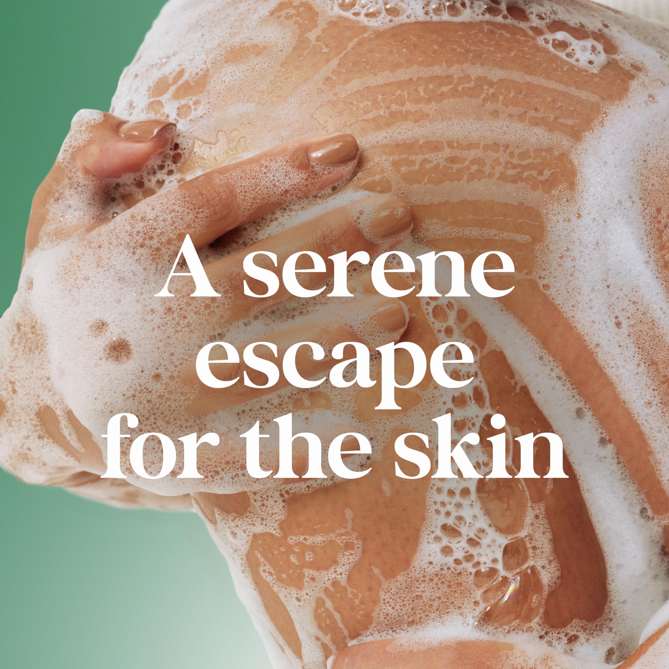 Dove bar in shower setting illustrating soothing scent benefit