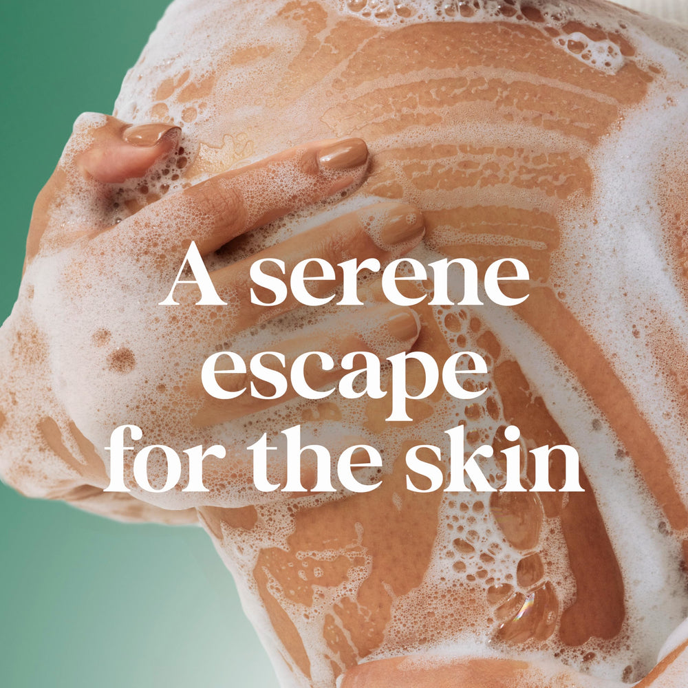 Dove bar in shower setting illustrating soothing scent benefit