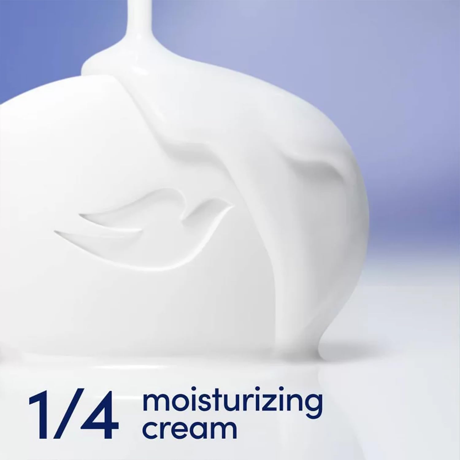 Rich Dove lather foam on skin demonstrating creamy moisturizing cleanse