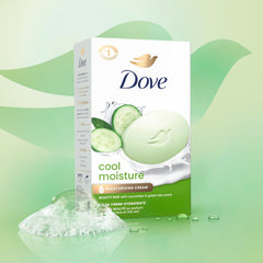 Dove lather in hands demonstrating creamy foam and gentle cleanse benefit