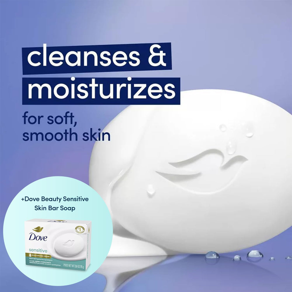 Dove Original bar close-up highlighting creamy surface and moisturizing effect