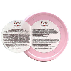 Dove cream being applied to hand for quick absorption and soft skin