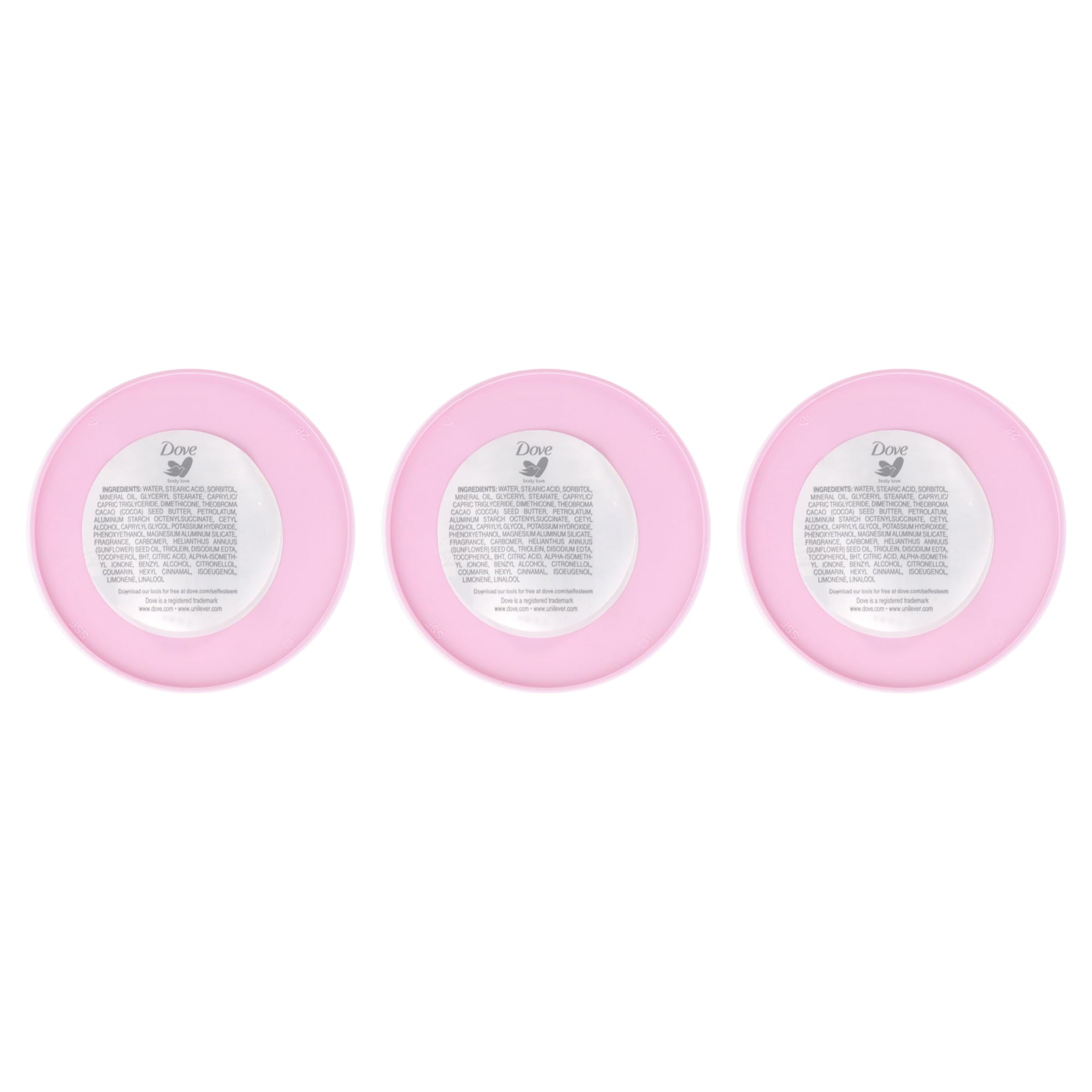 Dove Beauty Cream Pink lifestyle usage on hand, brand visible and skin appearing softer