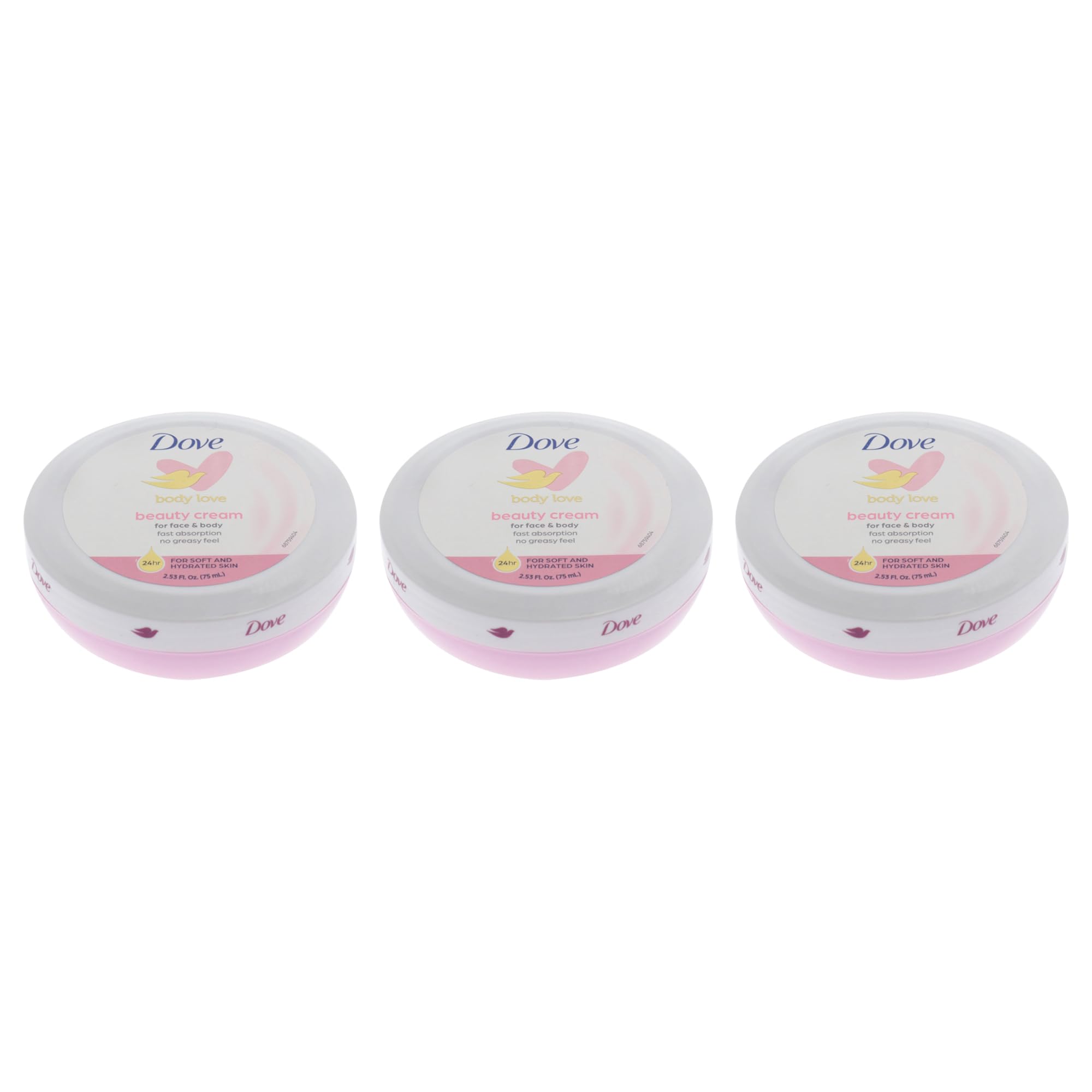 Dove Beauty Cream Pink texture close-up showing creamy spreadability for quick absorption