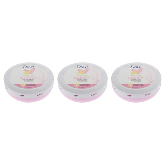 Dove Beauty Cream Pink texture close-up showing creamy spreadability for quick absorption